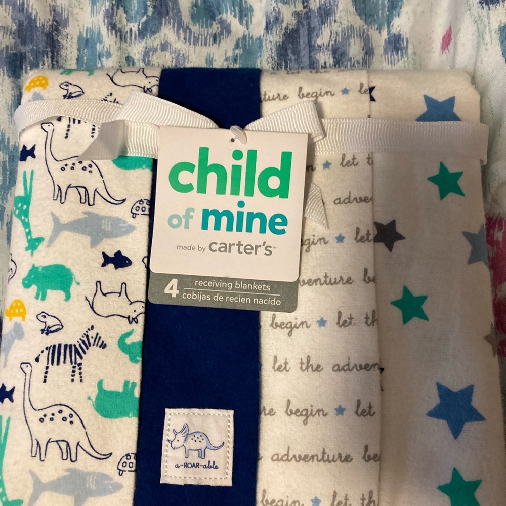 4 pack Receiving blankets